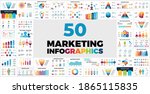 50 marketing infographic... | Shutterstock .eps vector #1865115835
