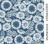 spring flower seamless pattern. ... | Shutterstock .eps vector #1456610345