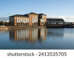 Small photo of 13.12.2023 Preston, Lancashire, Uk. When it was originally built Preston Dock became the largest dock in Europe