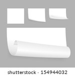 set of few little white... | Shutterstock . vector #154944032