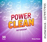 creative laundry detergent... | Shutterstock .eps vector #1079977955