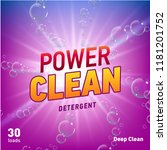 detergent advertising concept... | Shutterstock . vector #1181201752