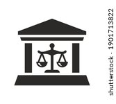 court icon. courthouse. symbol... | Shutterstock .eps vector #1901713822
