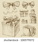 Set Of Vector Gift Boxes