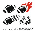 american football rugby ball... | Shutterstock .eps vector #2035610435