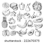 vector set of different hand... | Shutterstock .eps vector #222670375