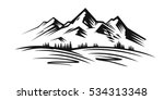 Mountain And Landscape Vector...