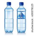 vector plastic bottle with... | Shutterstock .eps vector #630378125