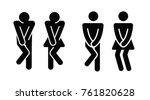 Womens And Mens Toilet Icon...