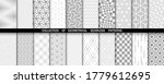 geometric set of seamless gray... | Shutterstock .eps vector #1779612695