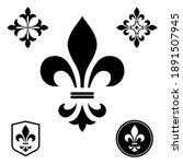 black heraldic sign  logo ... | Shutterstock .eps vector #1891507945