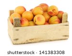 Fresh Colorful Apricots In A...