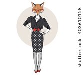 Foxy Girl Dressed Up In Office...