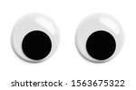 Pair of googly eyes isolated on ...