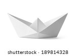 Origami White Paper Boat...