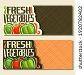 banners for fresh vegetables... | Shutterstock . vector #1920782402
