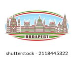 vector illustration of budapest ... | Shutterstock .eps vector #2118445322