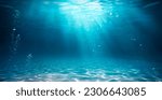 Underwater ocean   blue abyss...