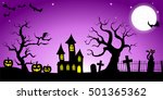 illustration of a spooky... | Shutterstock . vector #501365362