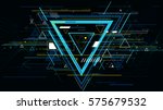 tech futuristic abstract... | Shutterstock .eps vector #575679532