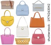 Vector Fashion Female Handbags...
