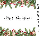 decorative traditional merry... | Shutterstock .eps vector #499214422