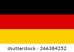 flag of germany. official... | Shutterstock .eps vector #266384252