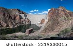 The Theodore Roosevelt Dam located in Tonto National Forest, Arizona