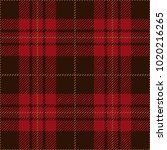 Brown And Red Tartan Plaid...