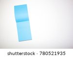 blue note pad unfold isolated... | Shutterstock . vector #780521935