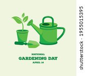 national gardening day vector.... | Shutterstock .eps vector #1955015395