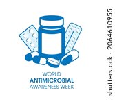 world antimicrobial awareness... | Shutterstock .eps vector #2064610955