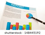 financial charts and graphs... | Shutterstock . vector #148445192