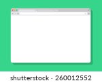 web simple browser window white ... | Shutterstock .eps vector #260012552