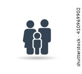 family icon vector . flat sign... | Shutterstock .eps vector #410969902