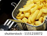 Frying Chipped Potatoes In Deep ...