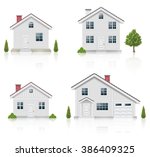 white house icons set | Shutterstock . vector #386409325