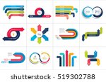 mega set of various arrows... | Shutterstock .eps vector #519302788