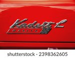 Small photo of WETTENBERG, HESSE, GERMANY - 07 - 28 - 2023: Red OPEL KADETT on a Car Show Golden Oldies in Krofdorf-Gleiberg, near Giessen, Hesse.
