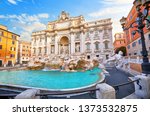Trevi Fountain In Rome  Italy....