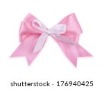  pink bow isolated on white... | Shutterstock . vector #176940425