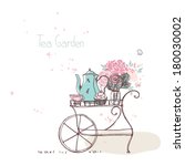 Garden Theme  Vintage Tea Cart