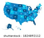 map of united states of america ... | Shutterstock .eps vector #1824892112