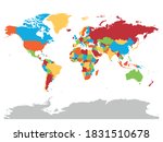 world map. high detailed blank... | Shutterstock .eps vector #1831510678