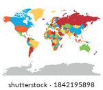 world map. high detailed... | Shutterstock .eps vector #1842195898