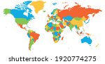 colorful map of world. high... | Shutterstock .eps vector #1920774275