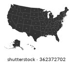 map of usa with state... | Shutterstock .eps vector #362372702