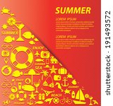 summer vector illustration | Shutterstock .eps vector #191493572