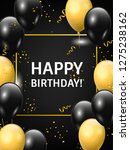 happy birthday card design with ... | Shutterstock .eps vector #1275238162