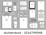 corporate identity template set.... | Shutterstock .eps vector #1016749048